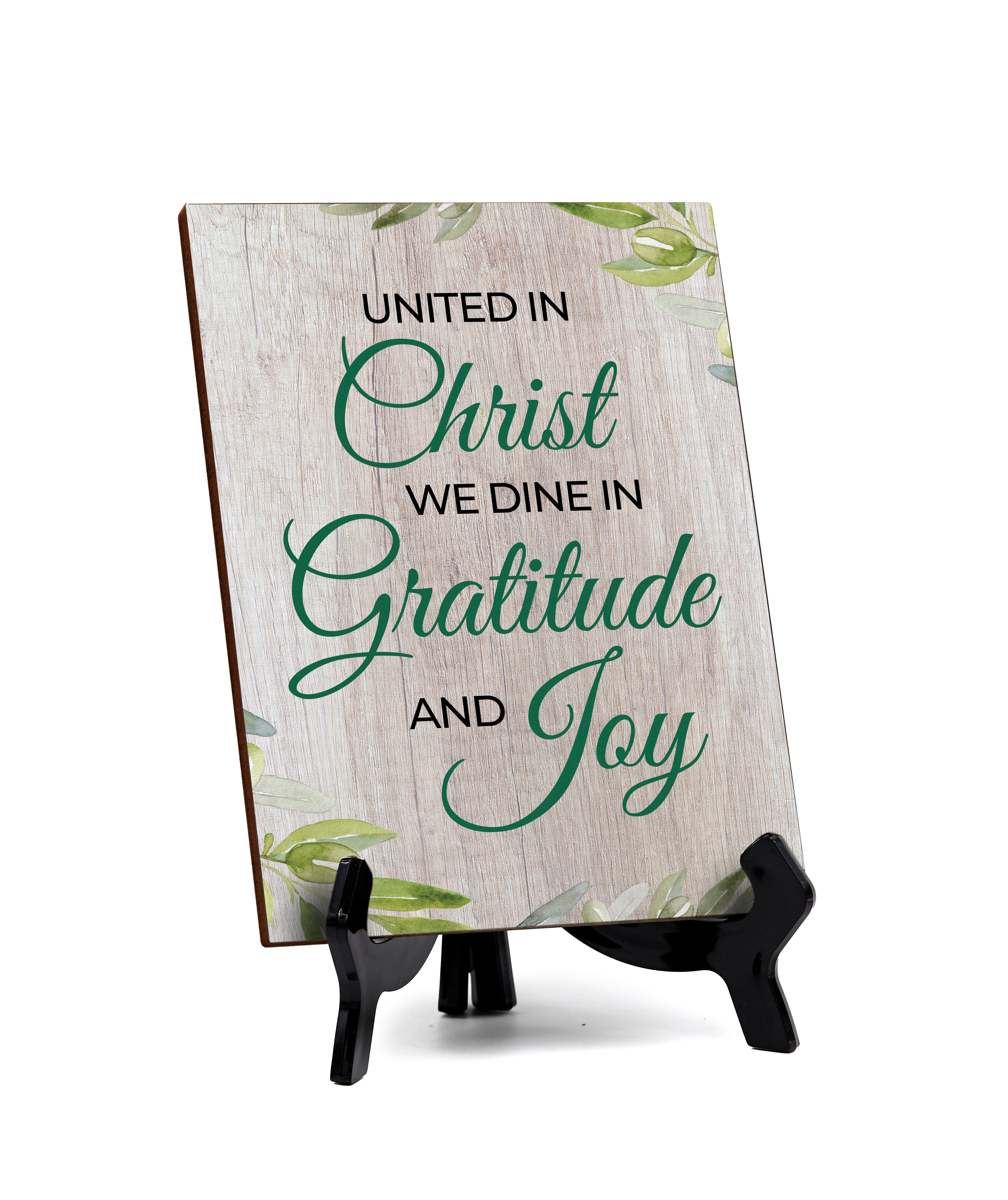 Religious Church & Home Decoration Table Sign with Acrylic Stand (6 x 8“) | Religious Church & Home Decor