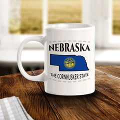 Designs ByLITA Nebraska: The Cornhusker State 11oz Plastic or Ceramic Coffee Mug | State Pride Collection