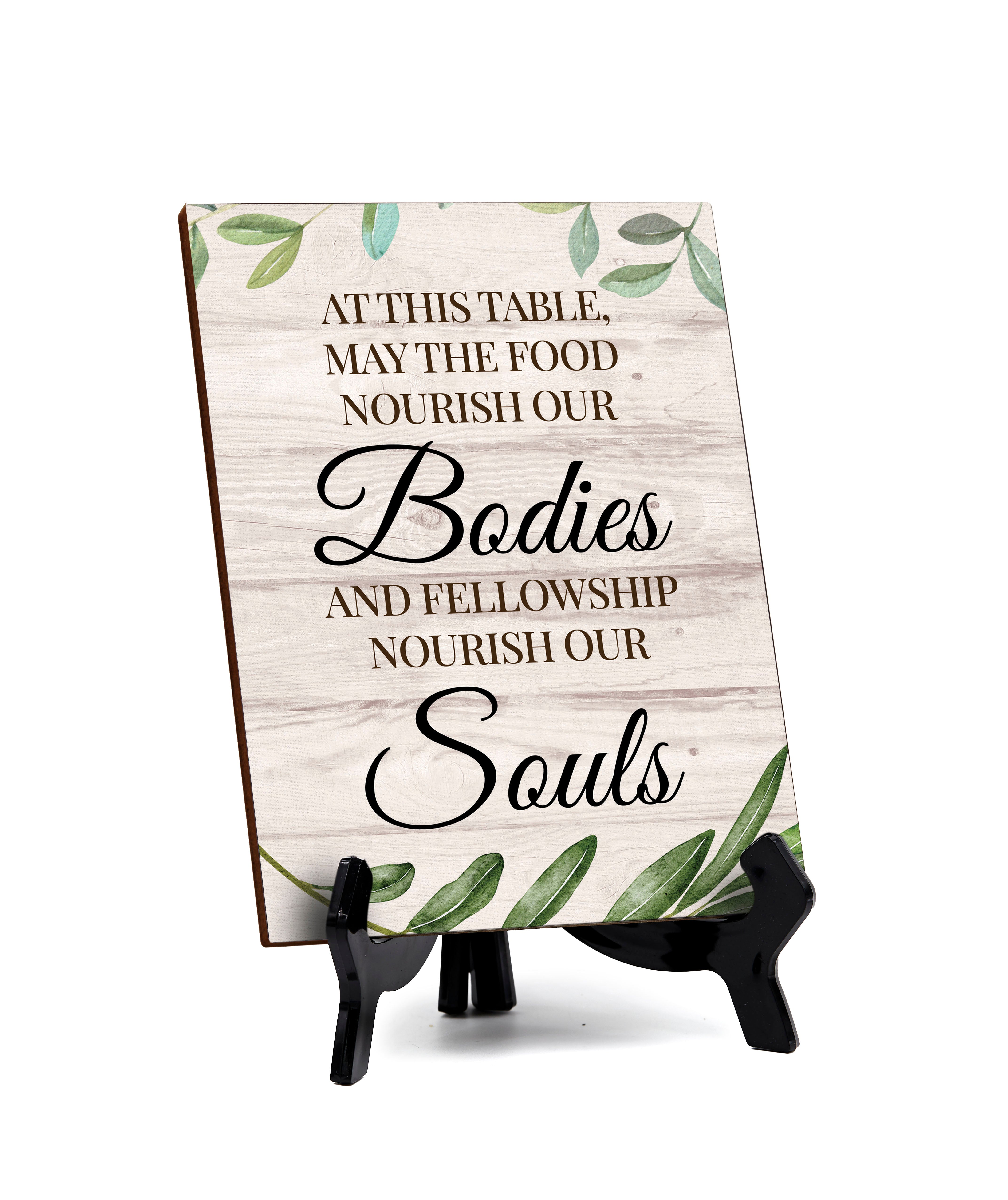 Religious Church & Home Decoration Table Sign with Acrylic Stand (6 x 8“) | Religious Church & Home Decor