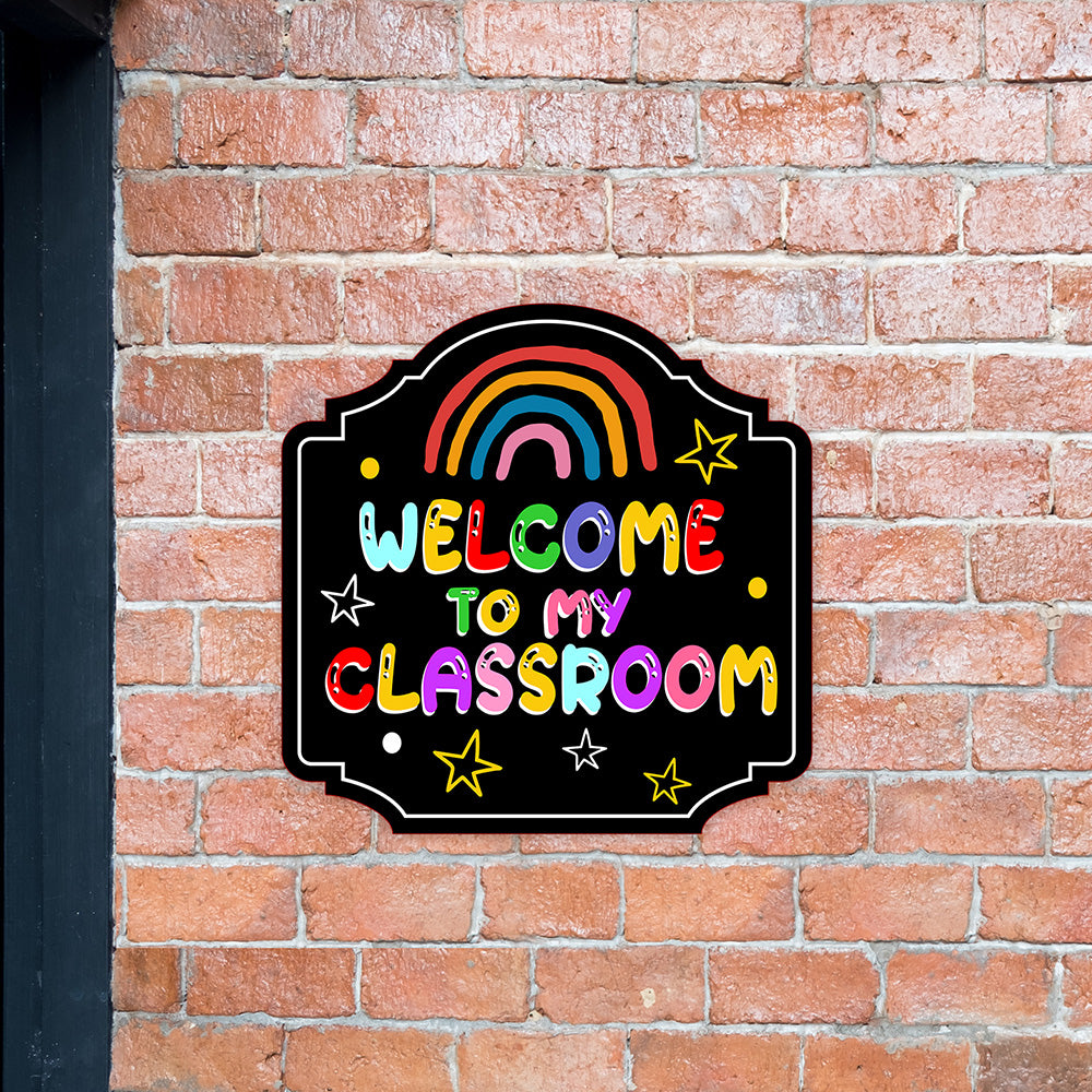 Heritage Plus Welcome To My Classroom Wall or Door Sign | School Signage