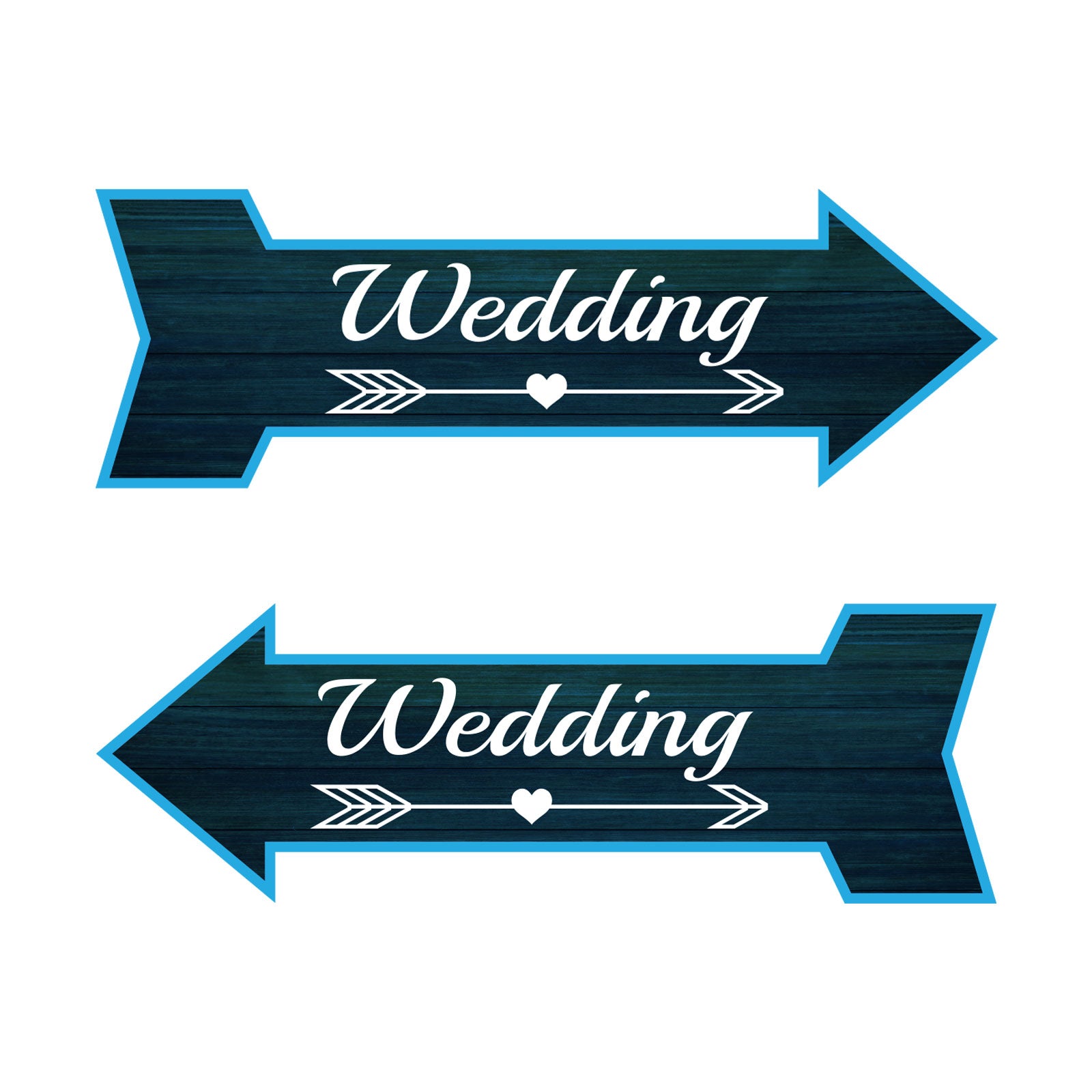 Arrow Shape Wedding 12x4" Wall or Door Sign | Events & Celebrations Signage