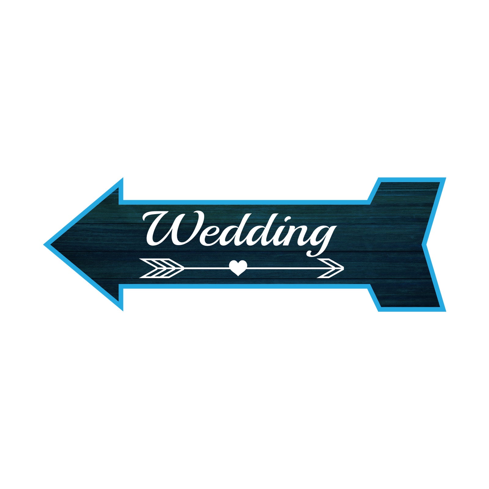 Arrow Shape Wedding 12x4" Wall or Door Sign | Events & Celebrations Signage