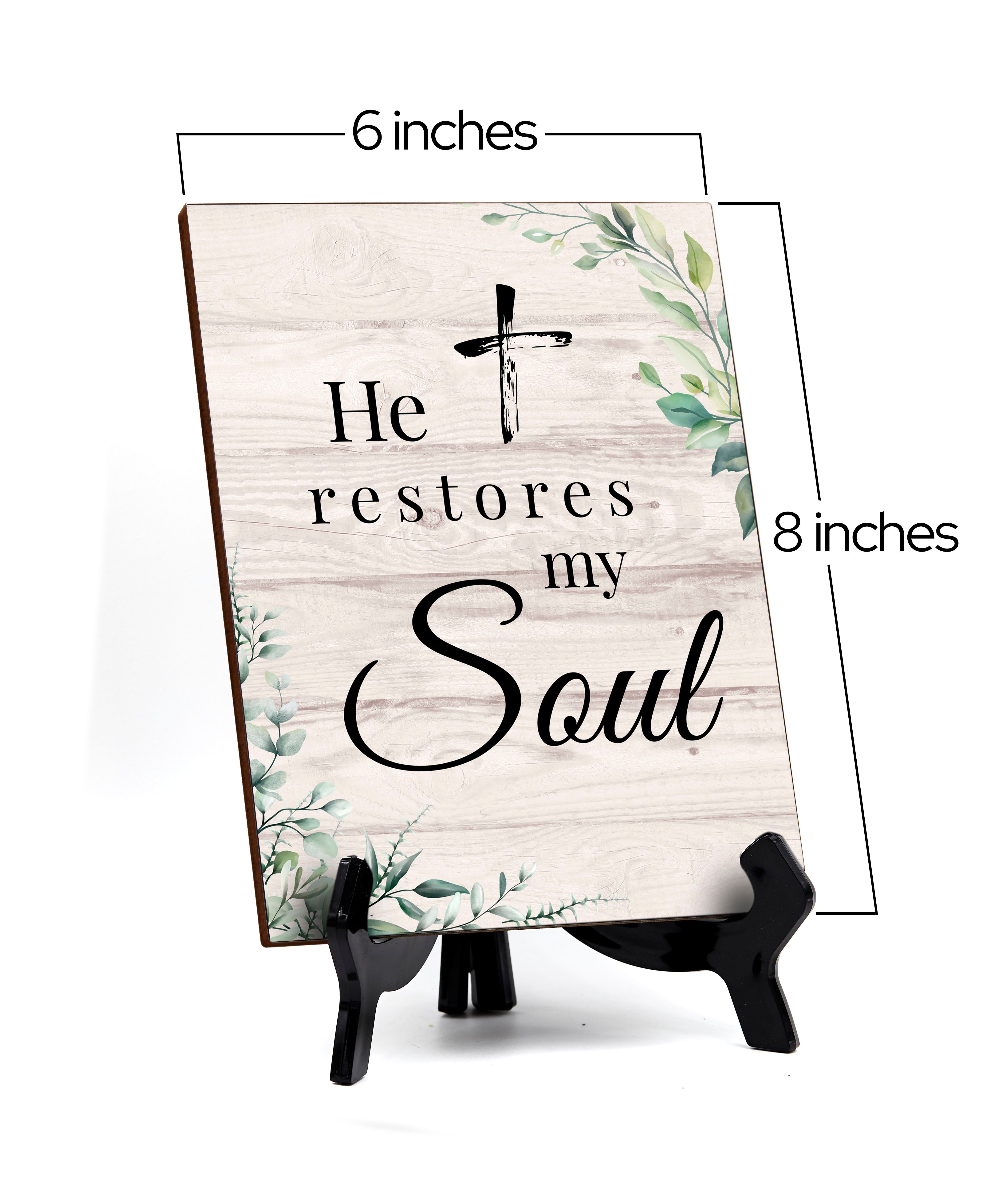 Religious Church & Home Decoration Table Sign with Acrylic Stand (6 x 8“) | Religious Church & Home Decor