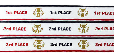 1st 2nd 3rd Place Cup Star Award Medals - 3 Piece Set (Gold, Silver, Bronze) Inc