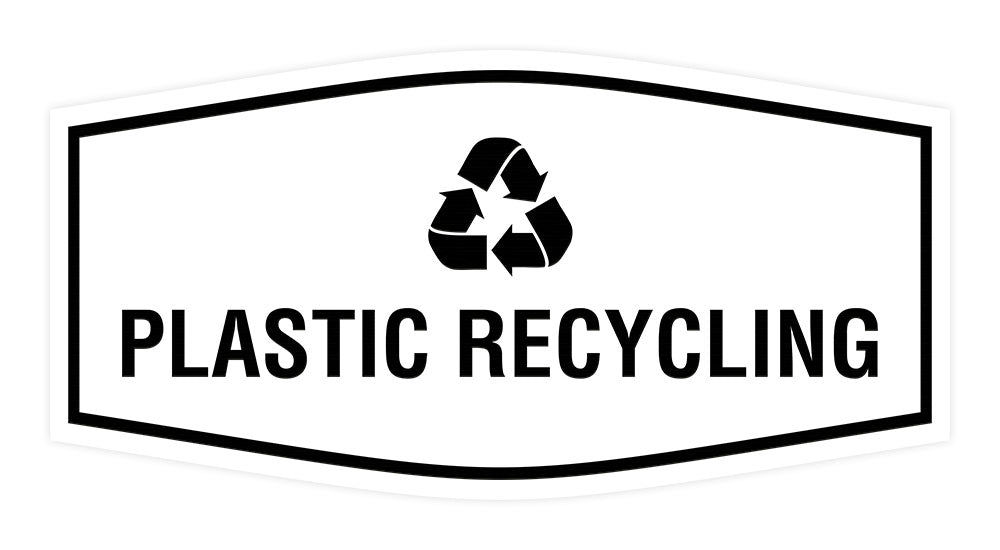 Fancy Plastic Recycling Wall or Door Sign