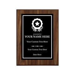 Employee Of The Month Customizable Award Plaque |Easel Mount Option | Recognition of Achievement and Service Personalizable Plaques