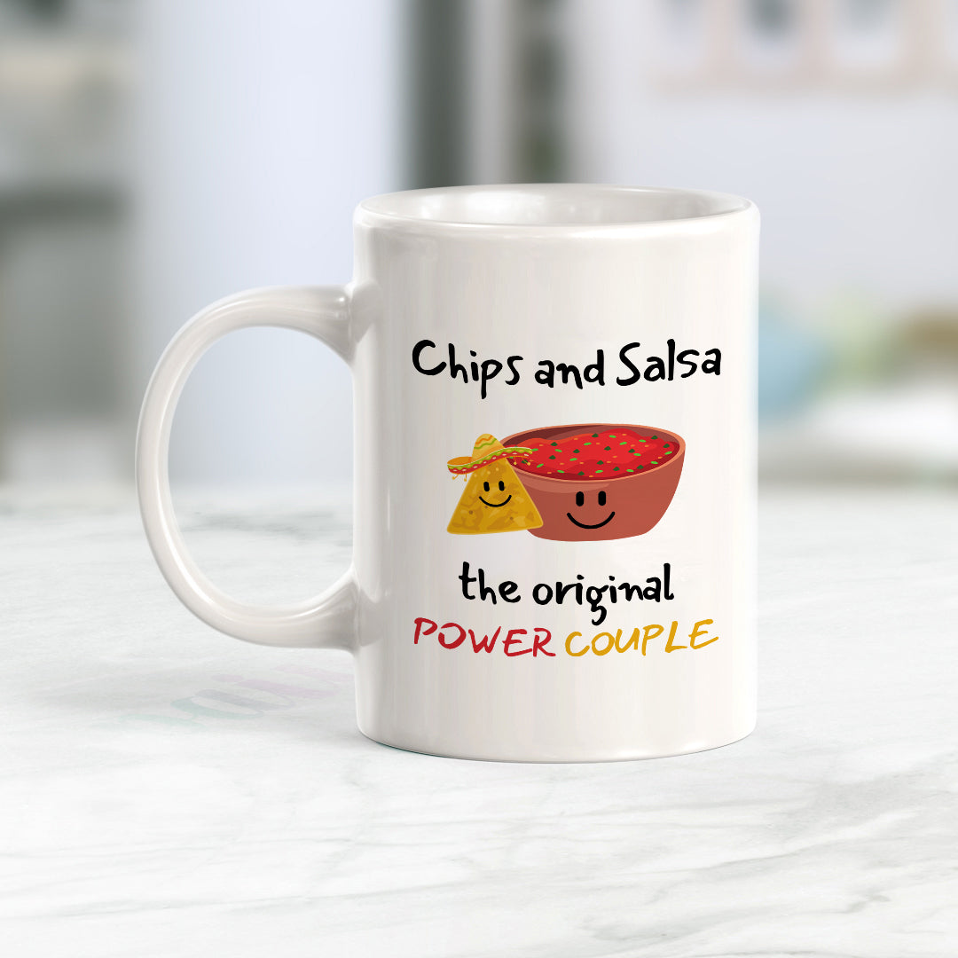 Designs ByLITA Chips and salsa - the original power couple 11oz Plastic or Ceramic Coffee Mug Elegance | Great Novelty Gift | High Quality Sublimation | Mexican Pride