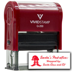 All Quality Santa's Post office: Wrapped by: Santa Claus and Elf | Christmas Gift Stamp | Festive Season