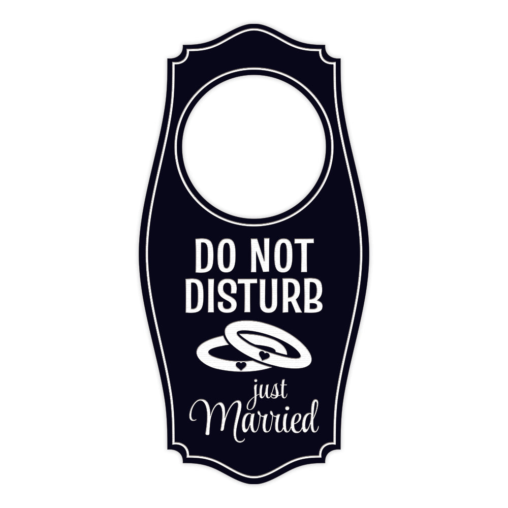 Do Not Disturb Just Married Door Hanger | House or Business Door Sign