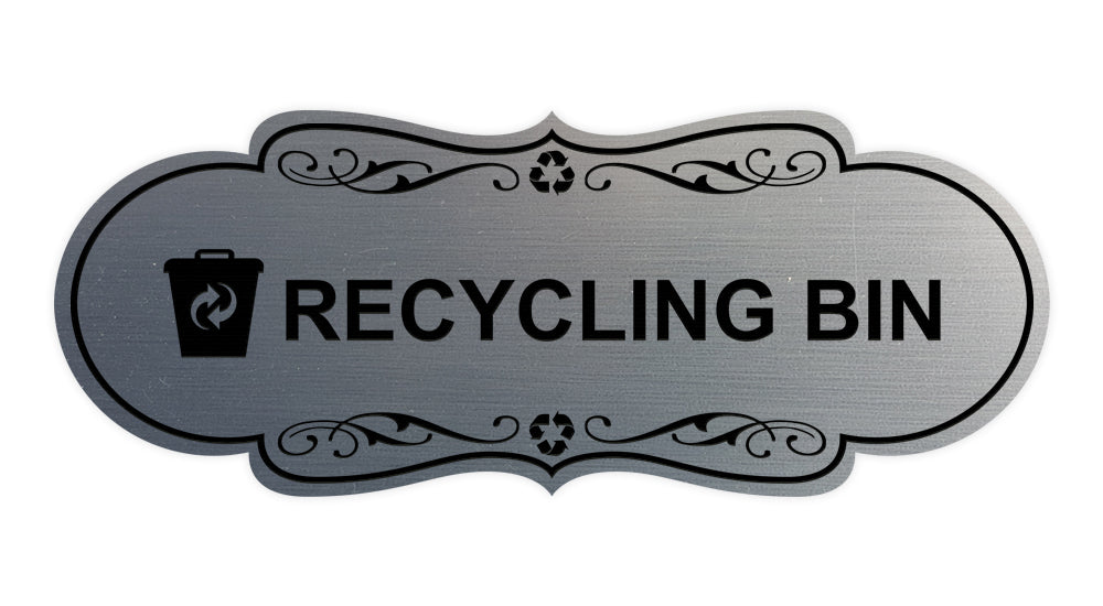 Signs ByLITA Designer Recycling bin Wall or Door Sign