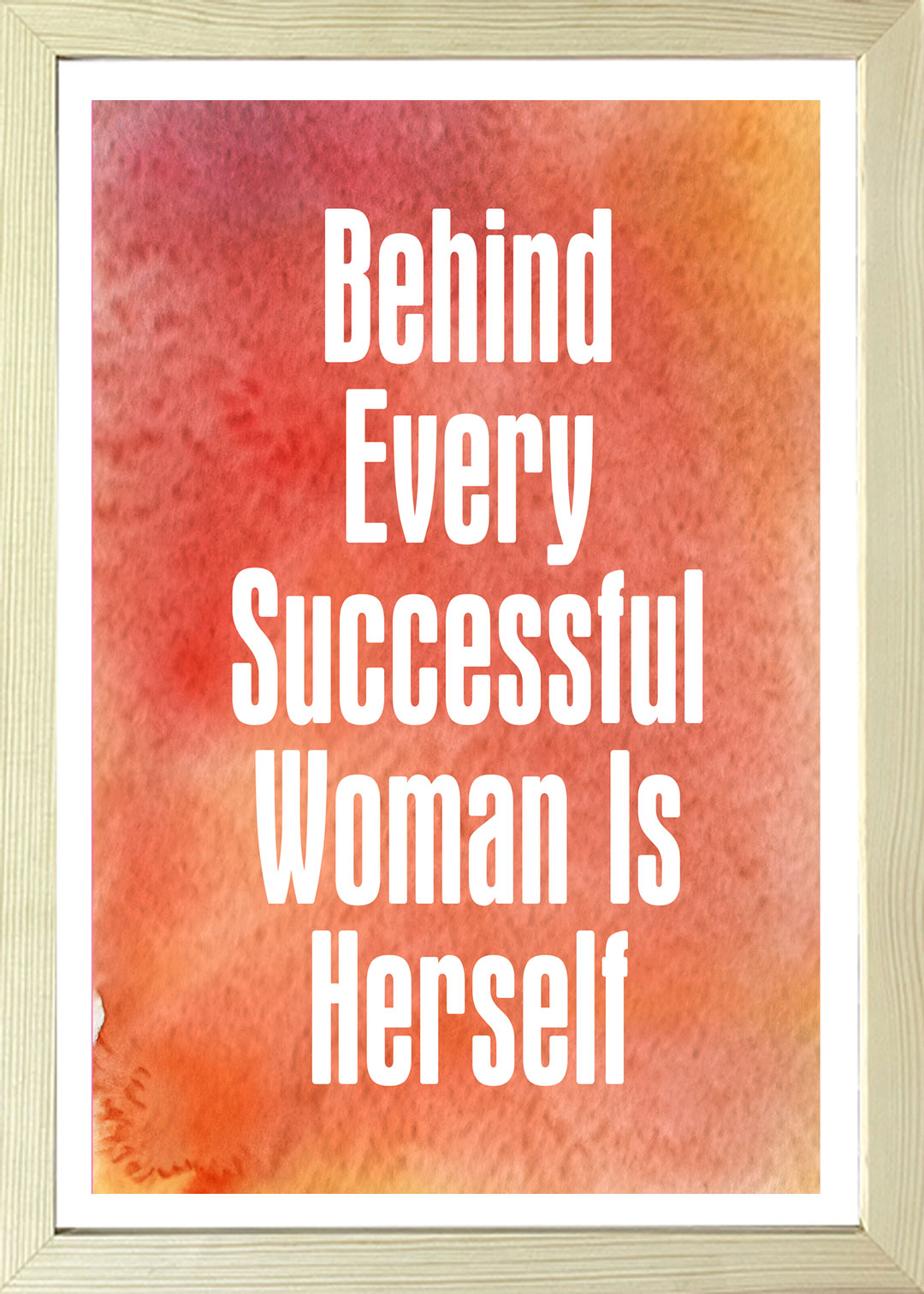 Designs ByLITA Behind Every Successful Woman Is Herself, Wall Print Art | Home Decor