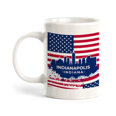 Indianapolis, Indiana 11oz Plastic or Ceramic Coffee Mug | Office & Home | American Pride