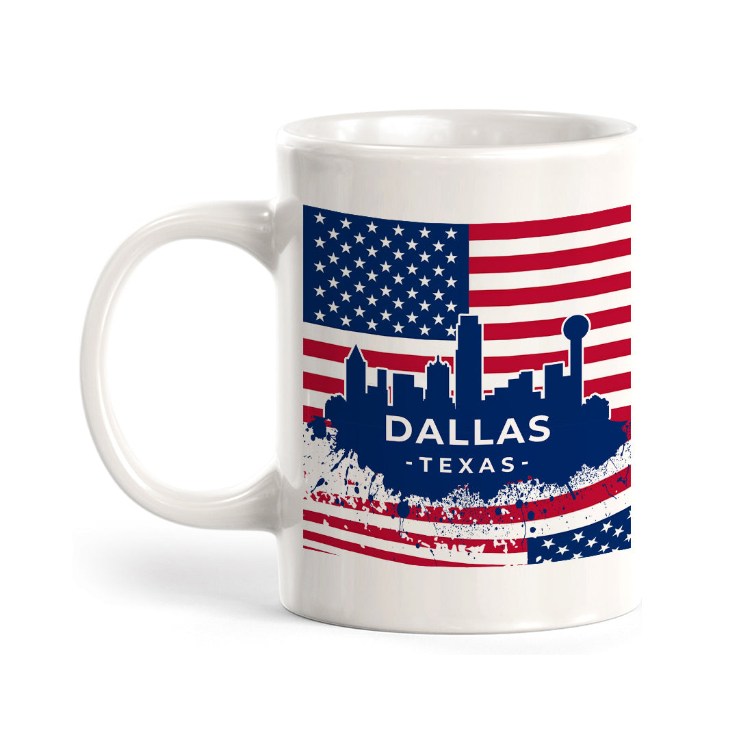 Dallas, Texas 11oz Plastic or Ceramic Coffee Mug | Office & Home | American Pride