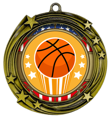 All Quality Stars Design Basketball Medal - 1st, 2nd, 3rd Place