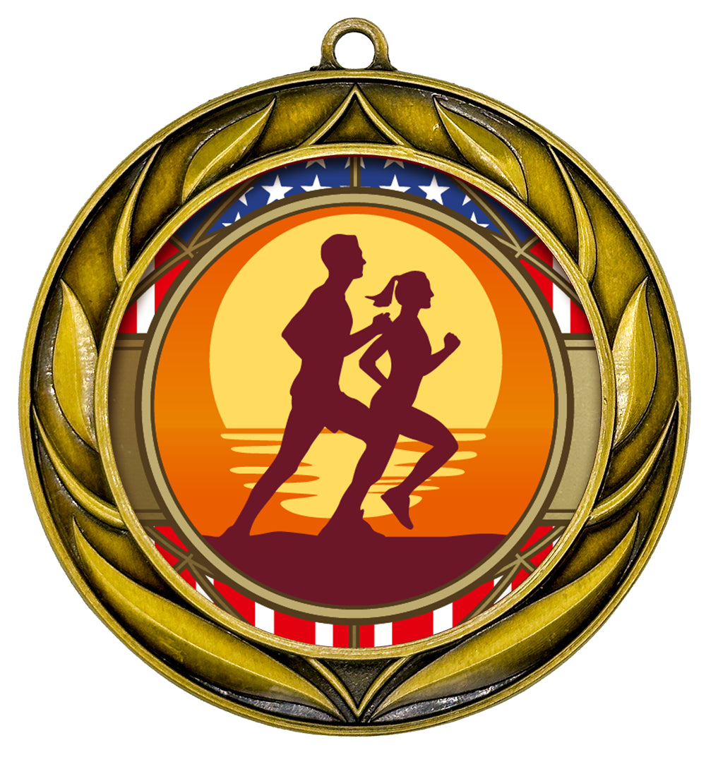 All Quality Wreath Design Running Medal | Competition | High Quality Metal Medal - 1st, 2nd, 3rd Place