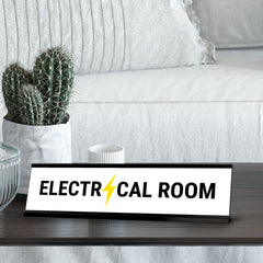 Electrical Room Lightning Desk Sign (2 x 8")