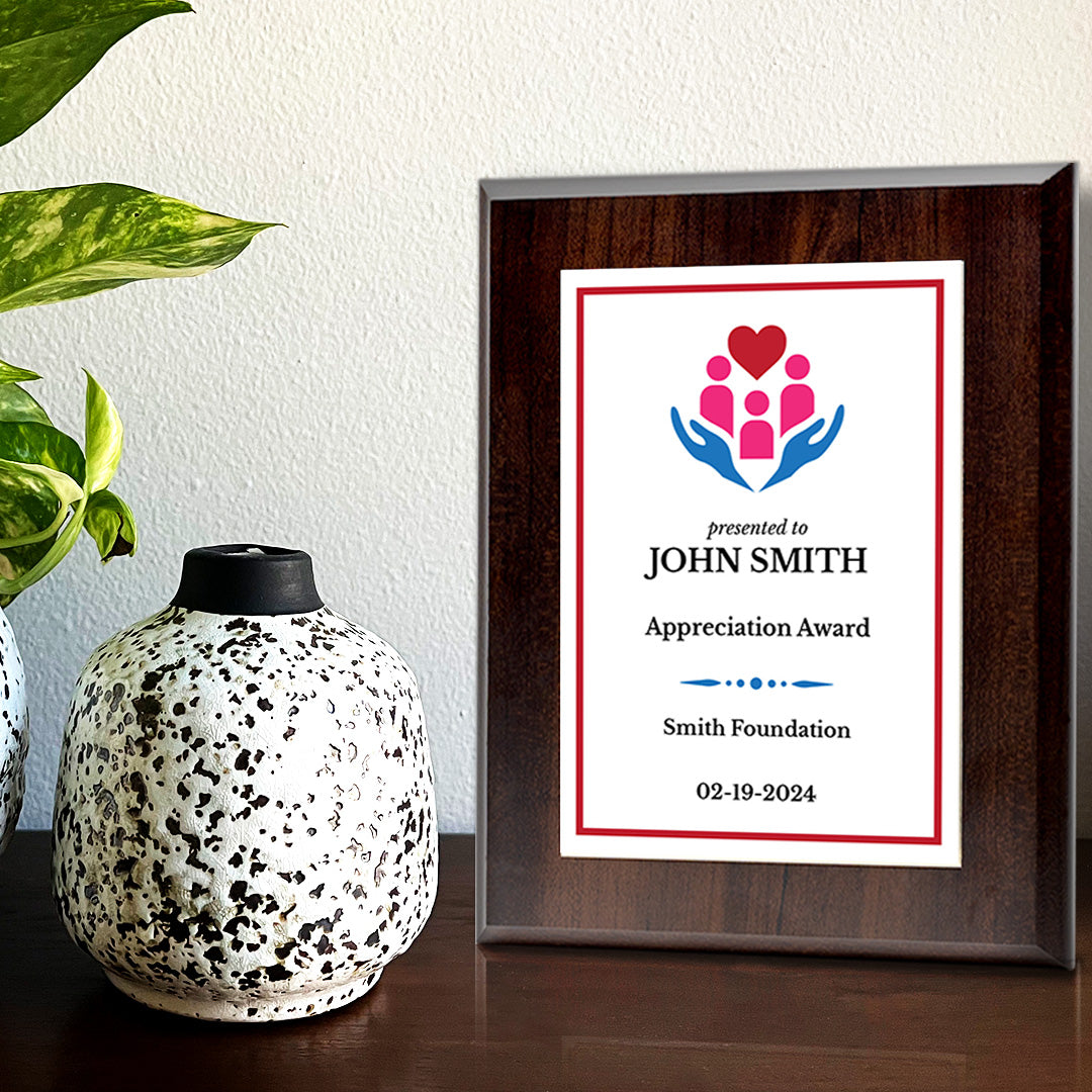 Donor and Patron Gratitude Custom Plaque |Easel Mount Option | Recognition and Service Personalizable Plaque