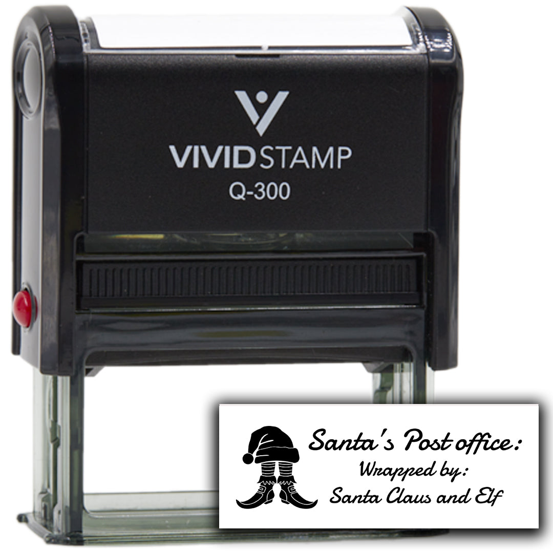 All Quality Santa's Post office: Wrapped by: Santa Claus and Elf | Christmas Gift Stamp | Festive Season