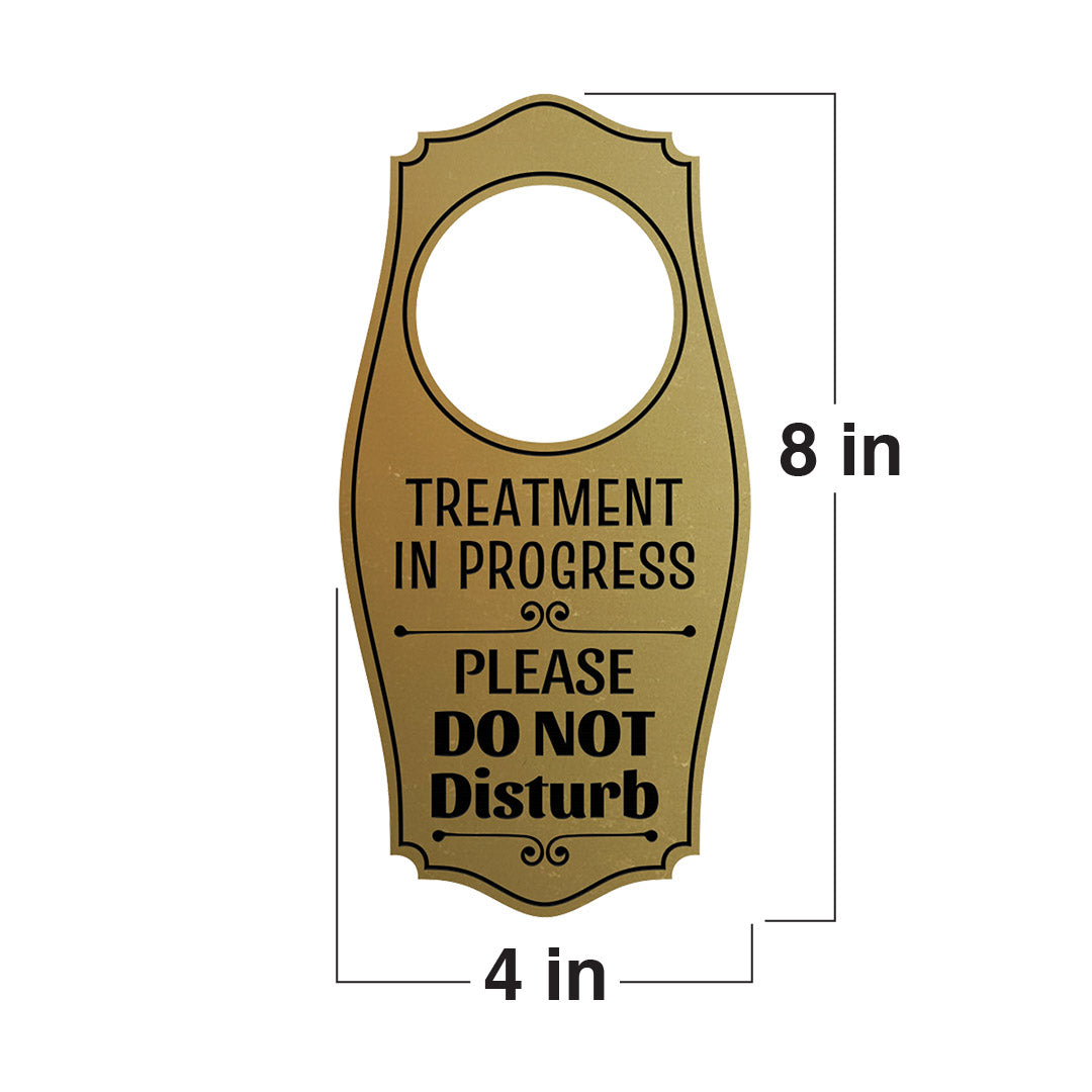 Treatment In Progress Please Do Not Disturb Door Hanger | House or Business Door Sign