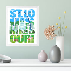 Designs ByLITA St. Louis, Missouri Inspirational, Wall Print Art | American Cities Stylish Home Decoration (Unframed or Framed)