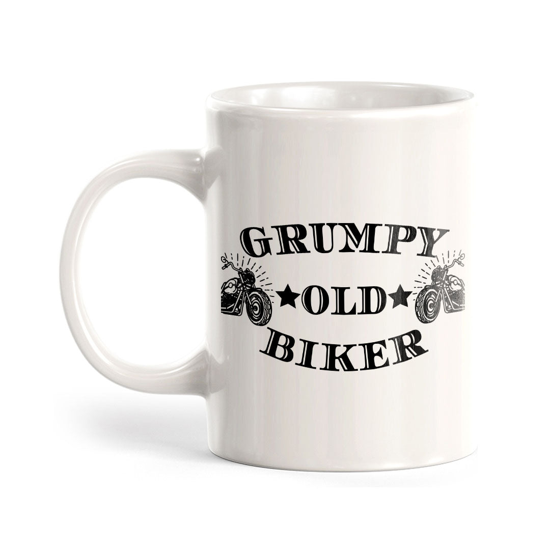 Grumpy Old Biker 11oz Plastic or Ceramic Coffee Mug | Funny Sporty Cup