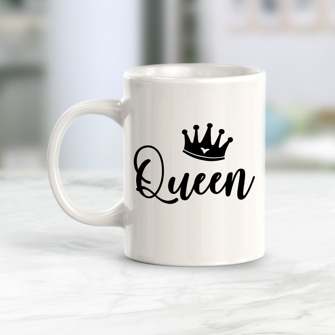 Queen 11oz Plastic or Ceramic Mug | Coffee Mugs Ideas for Couples