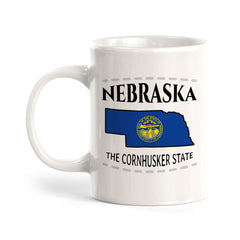 Designs ByLITA Nebraska: The Cornhusker State 11oz Plastic or Ceramic Coffee Mug | State Pride Collection