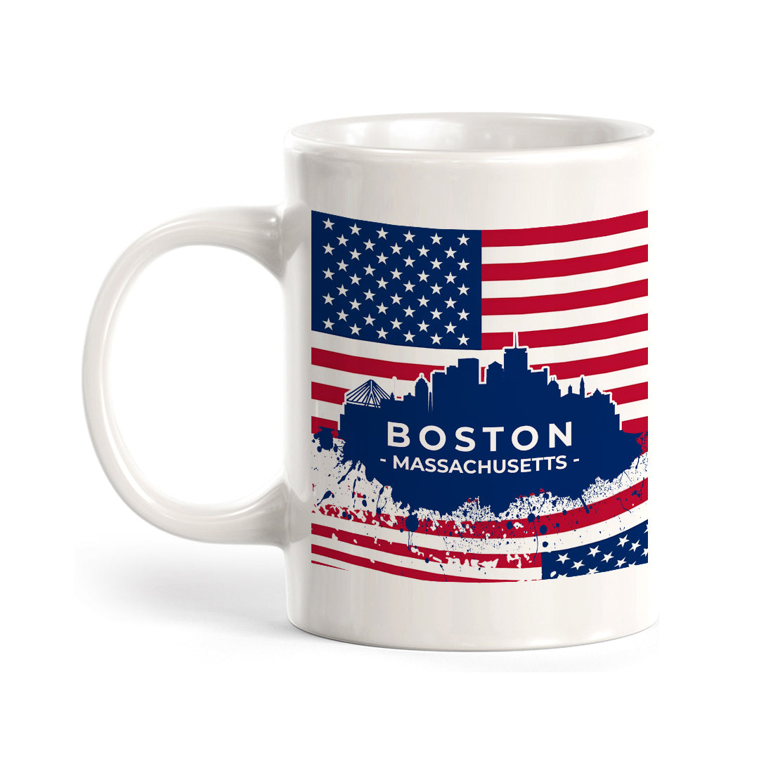 Boston Massachusetts 11oz Plastic or Ceramic Mug | Office & Home | American Pride