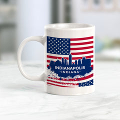 Indianapolis, Indiana 11oz Plastic or Ceramic Coffee Mug | Office & Home | American Pride