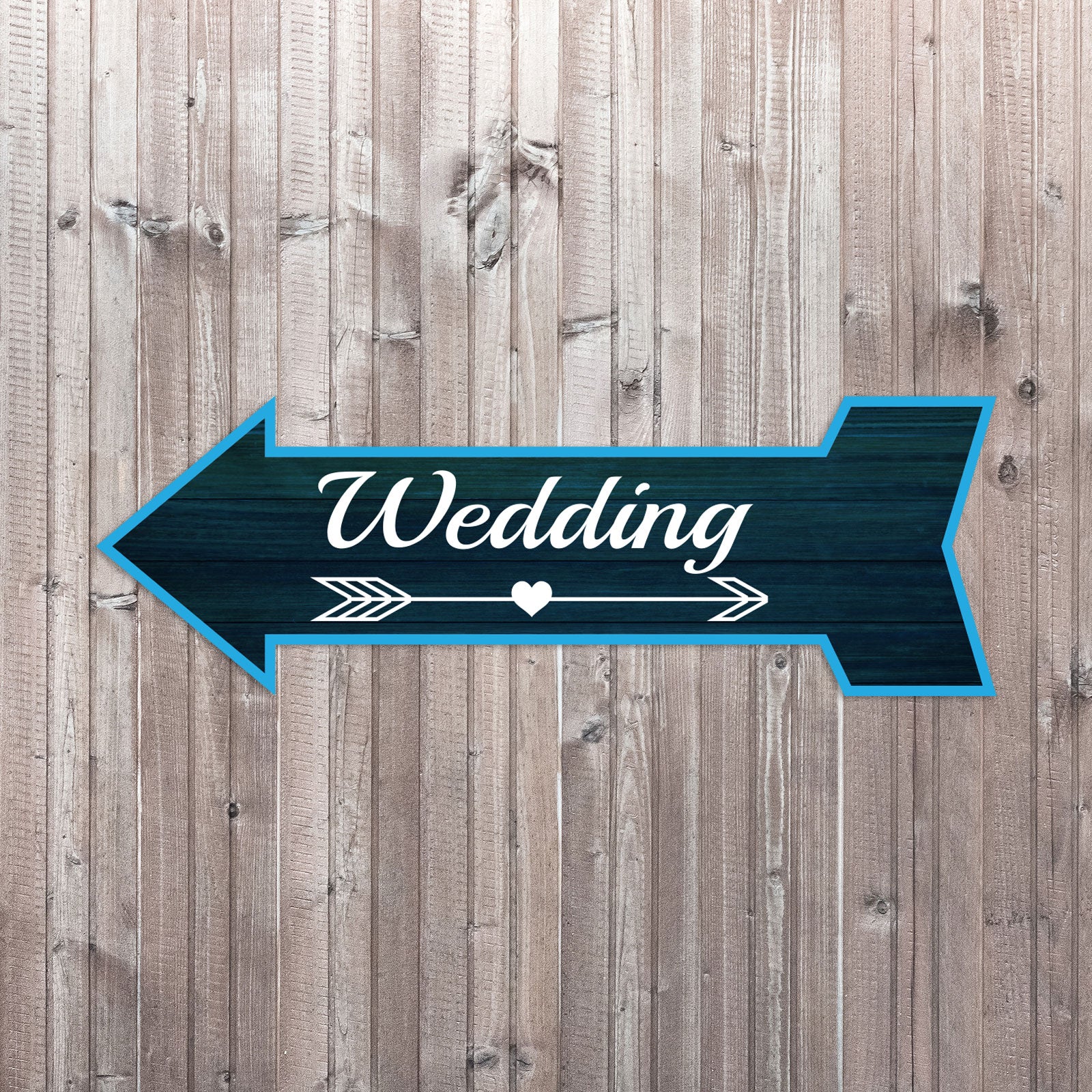 Arrow Shape Wedding 12x4" Wall or Door Sign | Events & Celebrations Signage