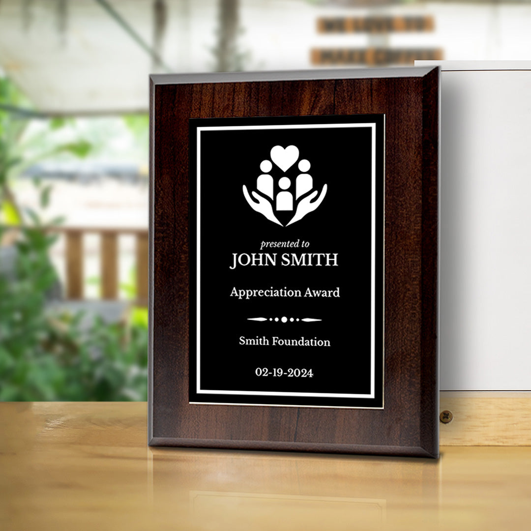 Donor and Patron Gratitude Custom Plaque |Easel Mount Option | Recognition and Service Personalizable Plaque