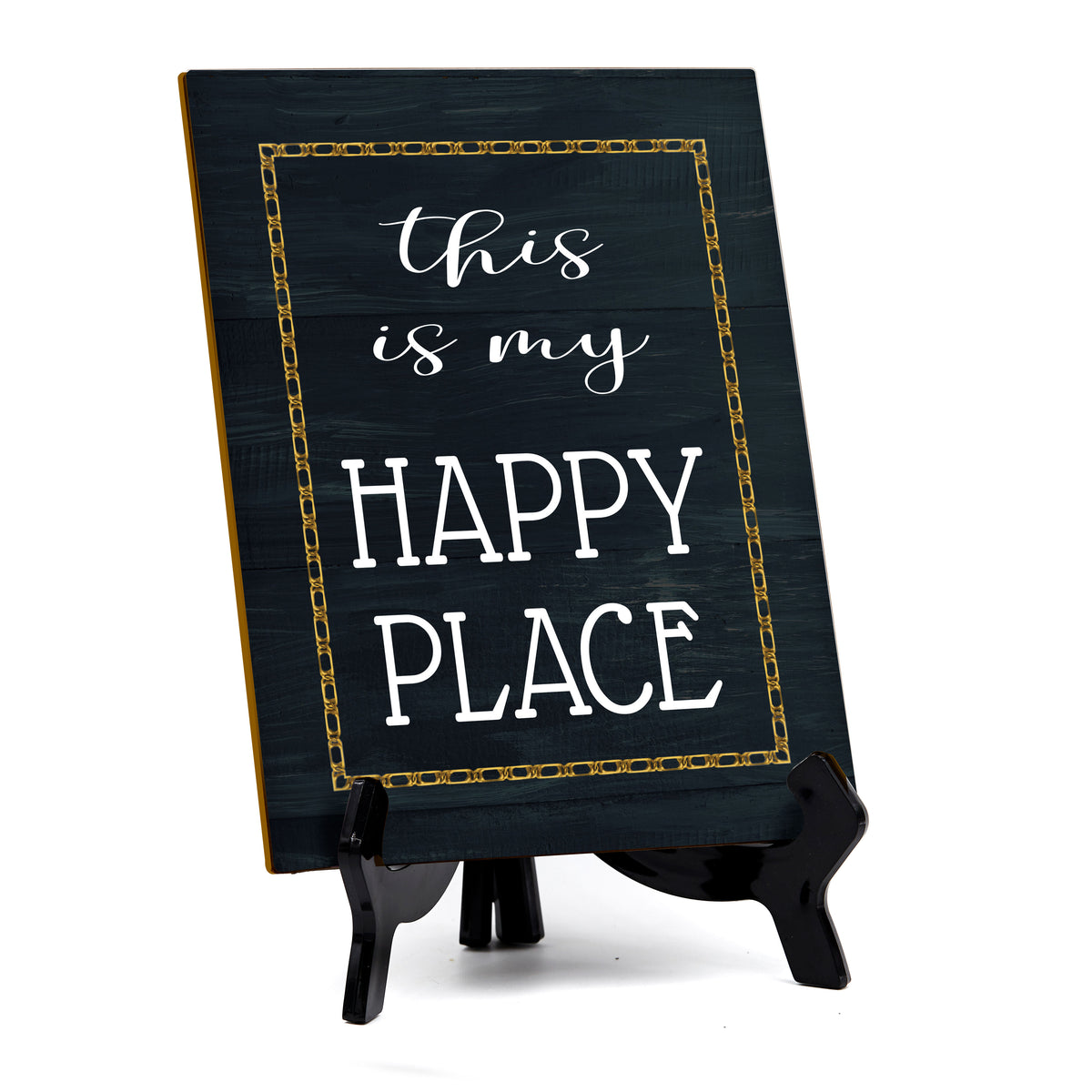 This Is My Happy Place Table Sign with Acrylic Stand (6x8“) | Classroom & Home Decor