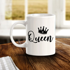 Queen 11oz Plastic or Ceramic Mug | Coffee Mugs Ideas for Couples