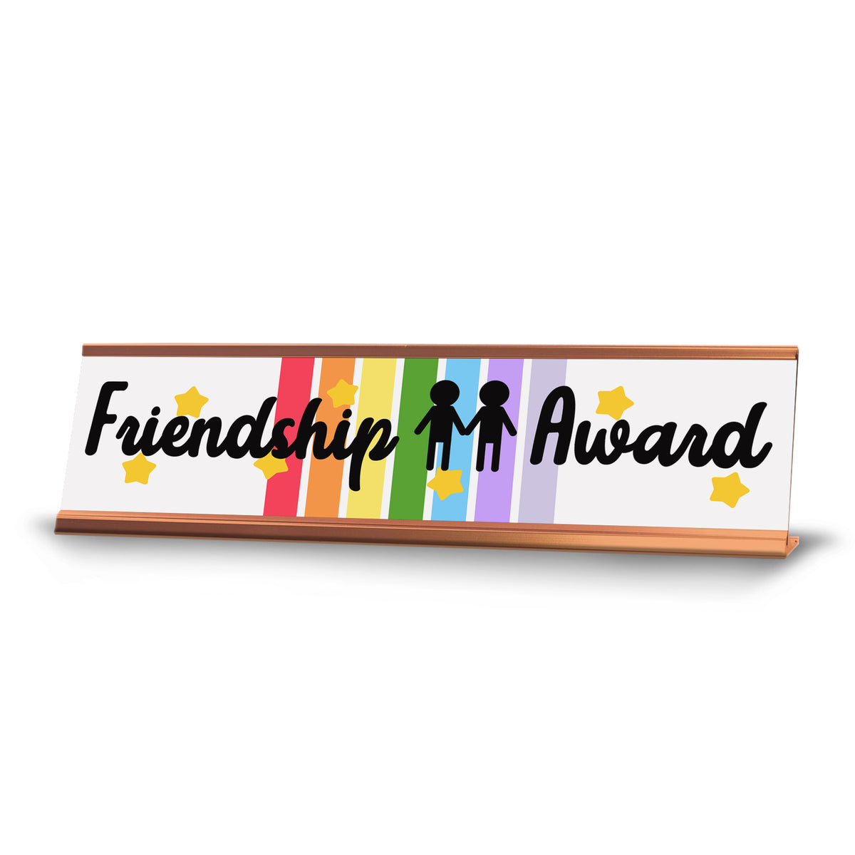 Signs ByLITA Friendship Award Gold Frame Desk Sign (2x8)