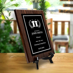 Debating and Model Diplomacy Theme Custom Award Plaque |Easel Mount Option | Achievement and Service Personalizable Plaques