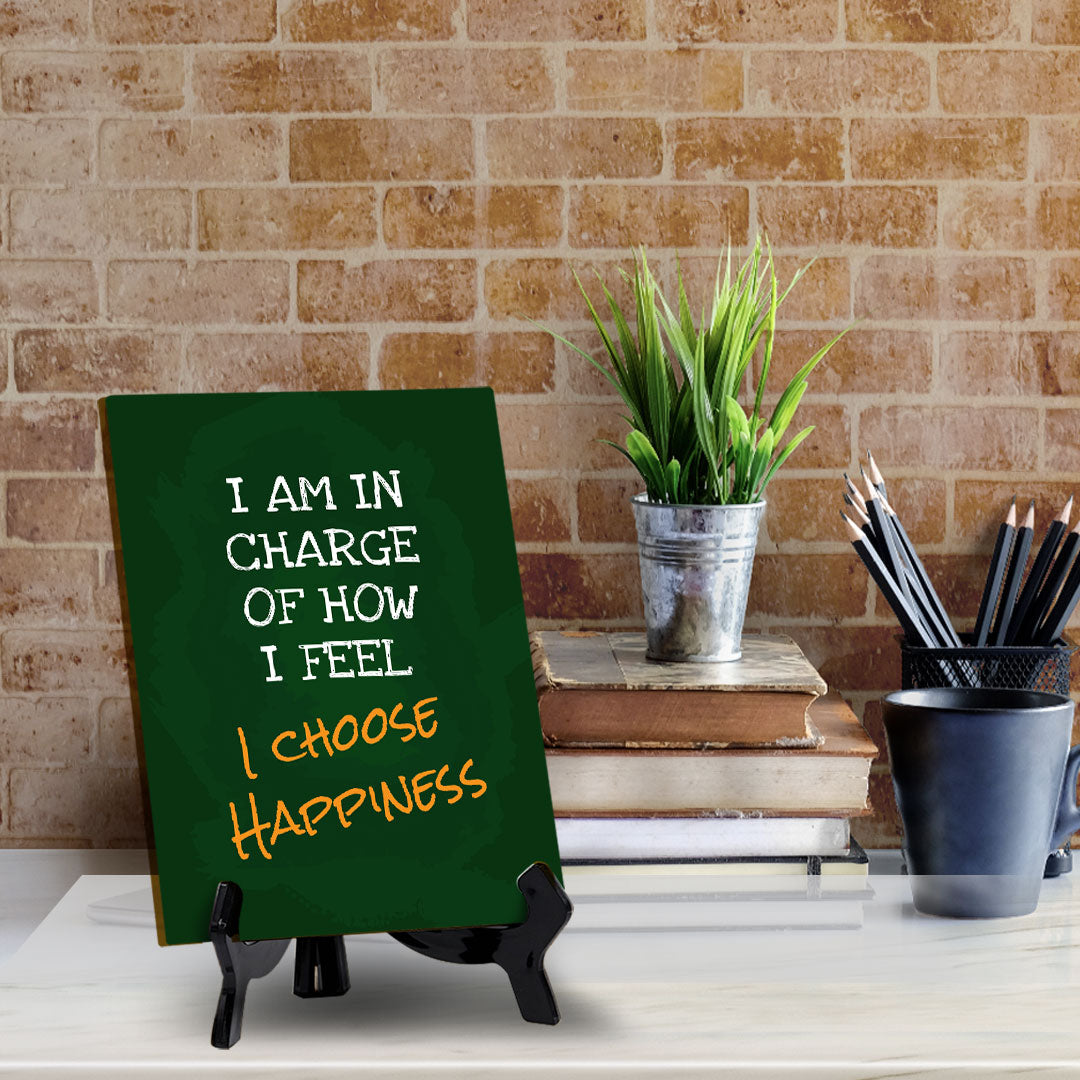 Positive Motivational Sayings Table Sign with Acrylic Stand (6x8“)