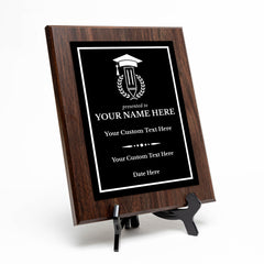 Teacher Recognition Customizable Award Plaque |Easel Mount Option | Achievement and Service Personalizable Plaques