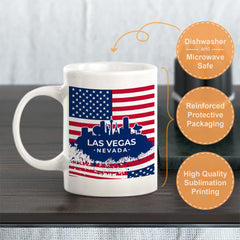 Las Vegas, Nevada 11oz Plastic or Ceramic Coffee Mug | Office & Home | American Pride