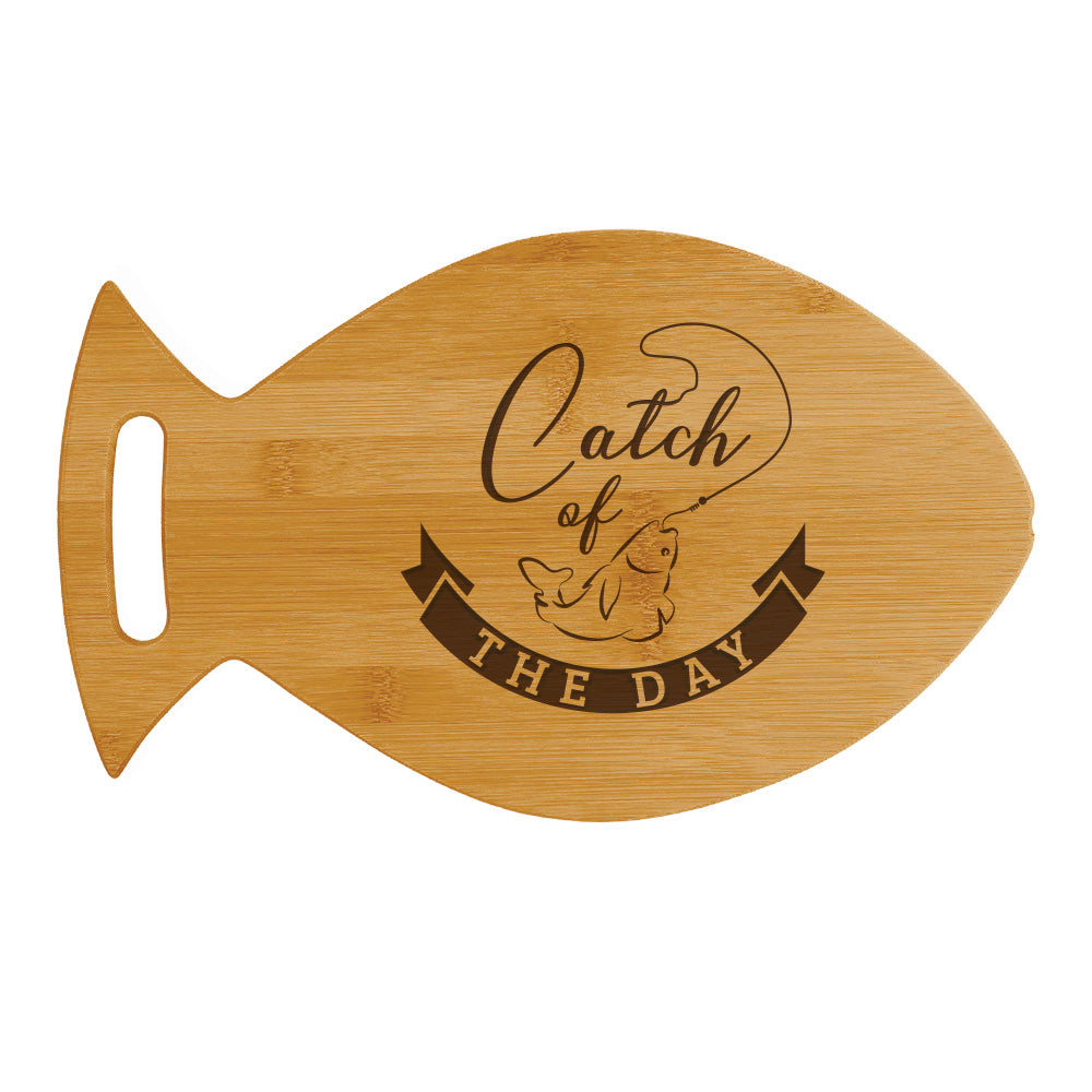 Designs ByLITA Catch of the Day 14 x 8.5" Fish Shape Cutting Board | Kitchen Chopping Board