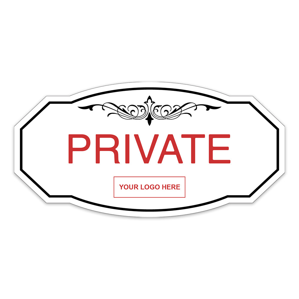 Signs ByLITA Victorian Plus | Private Wall or Door Sign | Customizable with Your Company Logo | Durable & Easy to Install