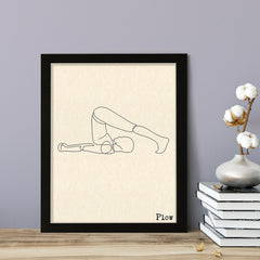 Plow, FRAMED Print Yoga Wall Art