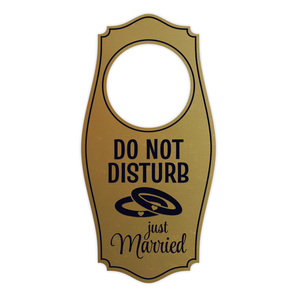 Do Not Disturb Just Married Door Hanger | House or Business Door Sign