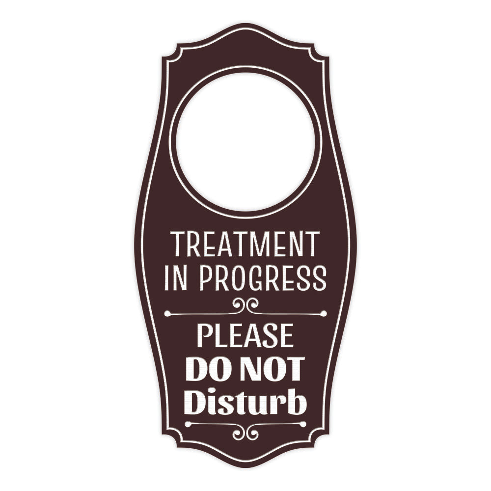 Treatment In Progress Please Do Not Disturb Door Hanger | House or Business Door Sign