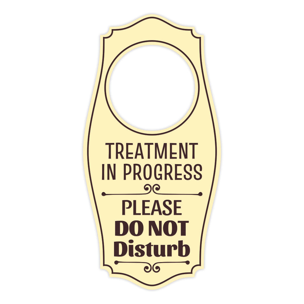 Treatment In Progress Please Do Not Disturb Door Hanger | House or Business Door Sign