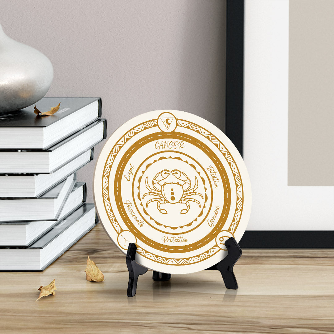 Cancer Zodiac Circle Table Sign (5x5")