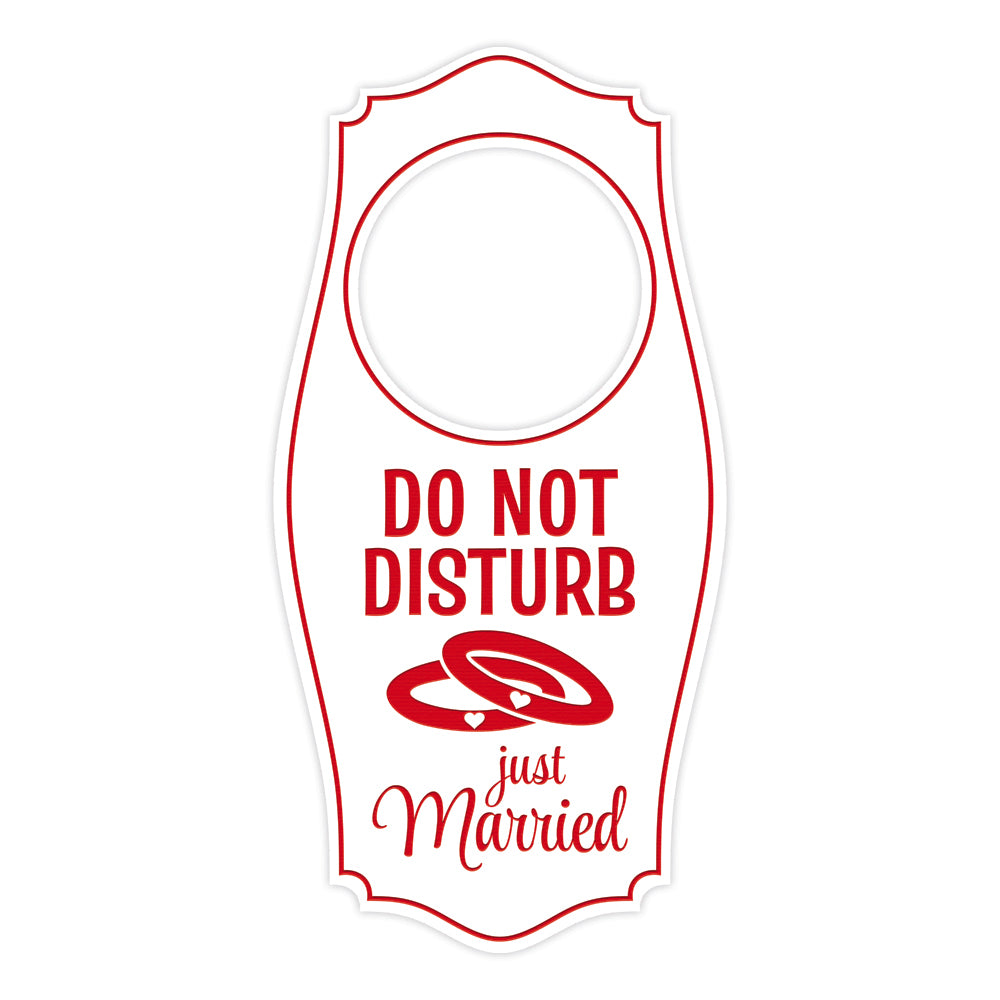 Do Not Disturb Just Married Door Hanger | House or Business Door Sign