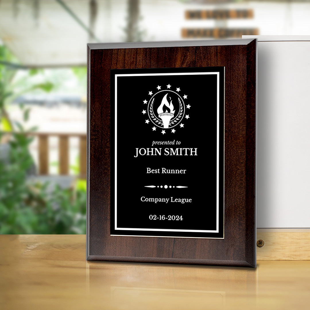 Sport and Athletics Competition Customizable Award Plaque |Easel Mount Option | Recognition of Achievement and Service Personalizable Plaques