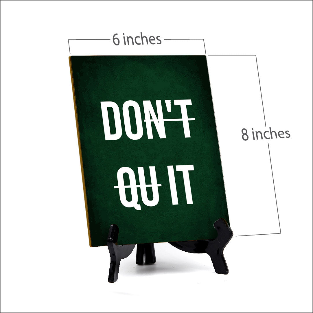 Do It Table Sign with Acrylic Stand (6x8“) | Positive Motivational Sayings