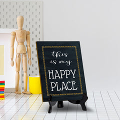 This Is My Happy Place Table Sign with Acrylic Stand (6x8“) | Classroom & Home Decor