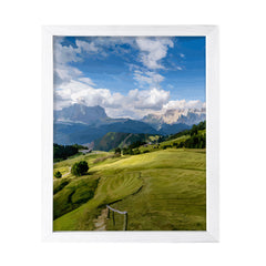 Summer Mountain Valley, Framed Print Sign Easy Installation | Countryside Beauty | Stylish Modern Decoration For The Home and Office